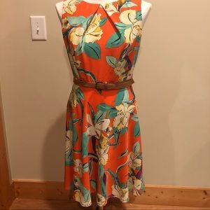 Tropical Print Dress